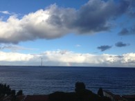 Arcobaleno al largo dello stretto di Messina