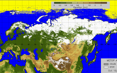 COPERTURA NEVOSA SETTORE EUROASIATICO