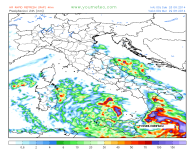 Precipitazioni martedì