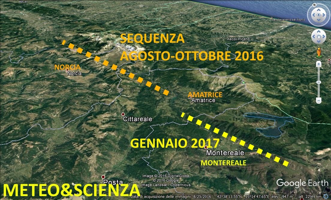 area terremoto